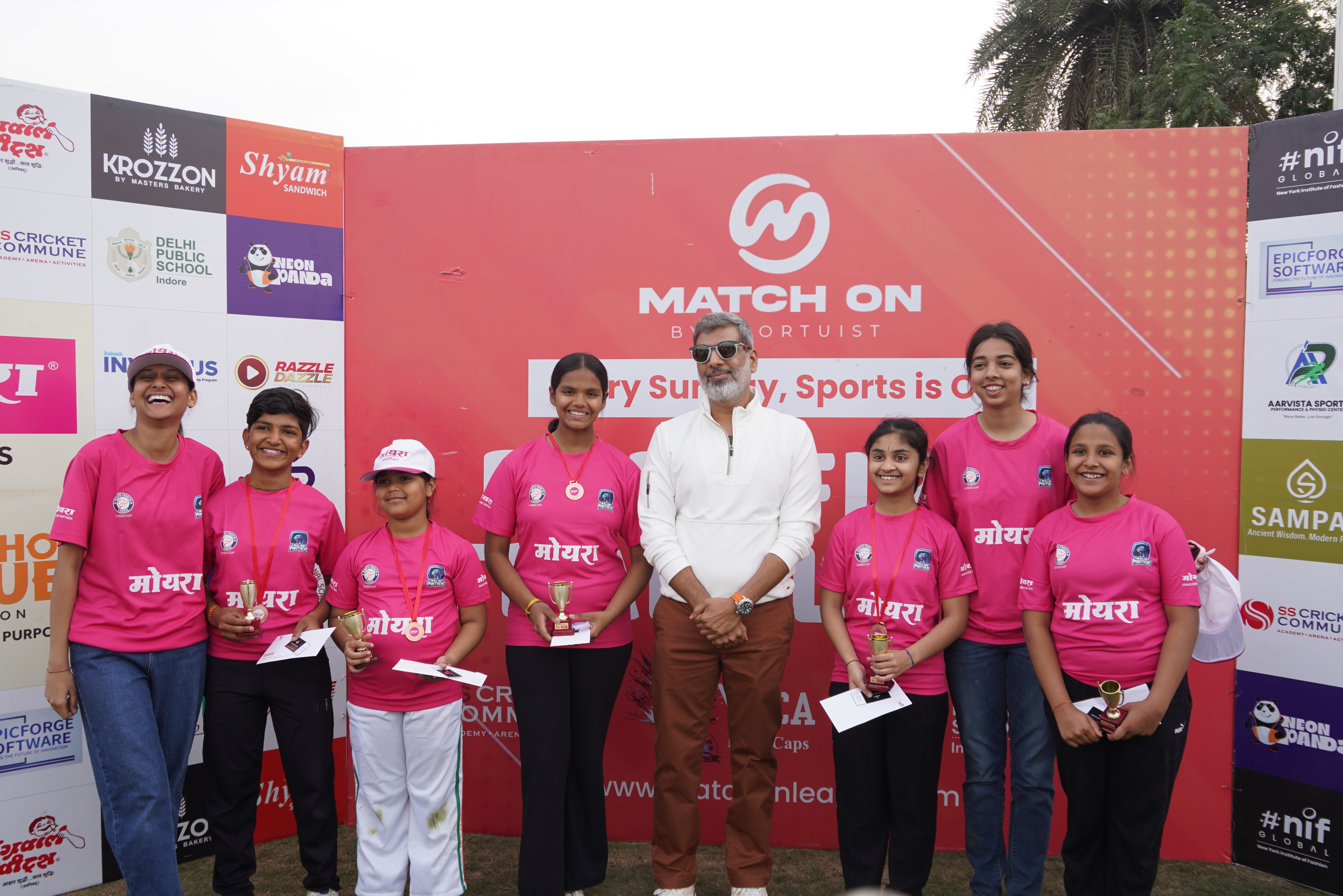 MatchOn 2.0 kids cricket action in Indore